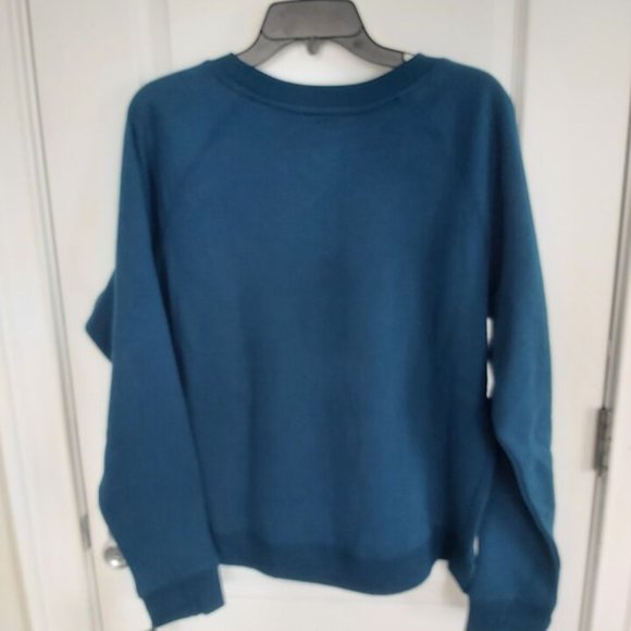 Women's Tek Gear Blue Crayon Ultrasoft Fleece Sweatshirt Size: Medium MSRP $30 - Picture 2 of 2